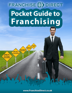 Franchise Direct`s Pocket Guide to Franchising