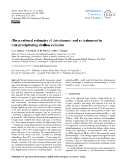 Observational estimates of detrainment and entrainment in non