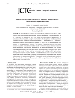 Simulation of Interaction Forces between Nanoparticles: End