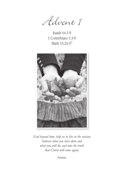 Advent 1 - Evangelical Lutheran Church in Canada