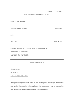 - Superior Courts of Namibia
