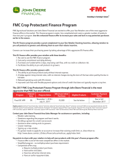 FMC Fall 2016 Crop Protectant