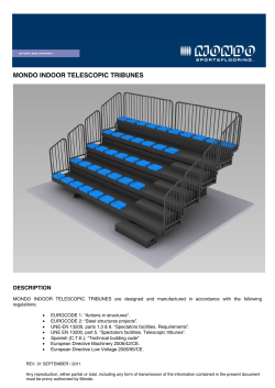 mondo indoor telescopic tribunes