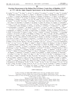 Precision Measurement of the Helium Flux in Primary - AMS-02