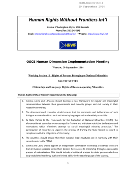 Human Rights Without Frontiers Int`l