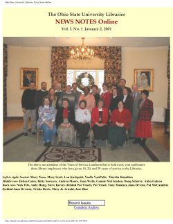 News Notes Online - Ohio State University Knowledge Bank