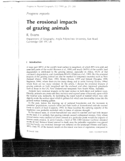 The erosional impacts of grazing animals