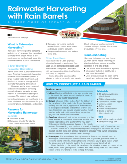 Rainwater Harvesting with Rain Barrels (GI-383)