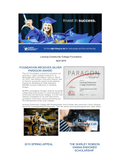 April 2015 - Lansing Community College