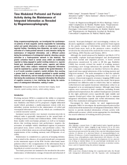 Time Modulated Prefrontal and Parietal Activity