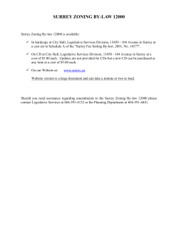 Surrey Zoning Bylaw 12000