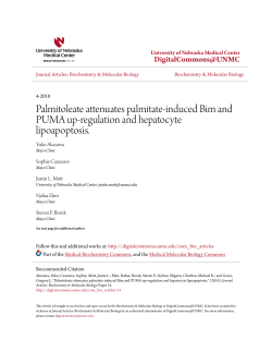 Palmitoleate attenuates palmitate