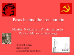 Pasts behind the iron curtain