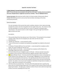 Appendix: Assumptions for Evaluations