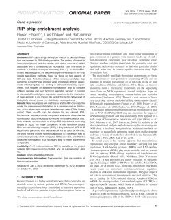 RIP-chip enrichment analysis