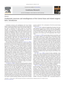 Geodynamic processes and metallogenesis of the Central Asian