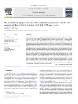 OSL-based lateral progradation and aeolian sediment accumulation