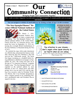 March 24, 2017 - Our Community Connection