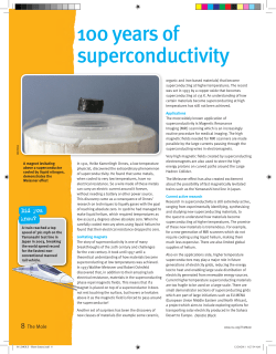 100 years of superconductivity