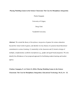 Playing Modeling Games in the Science Classroom