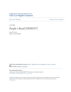 People v. Beard [DISSENT] - GGU Law Digital Commons