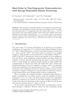 Shot-Noise in Non-Degenerate Semiconductors with Energy