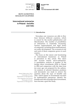 International enterprise in Poland