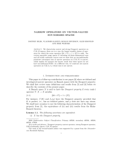 NARROW OPERATORS ON VECTOR-VALUED SUP