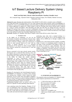 IoT Based Lecture Delivery System Using Raspberry Pi