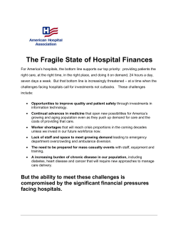 The Fragile State of Hospital Finances