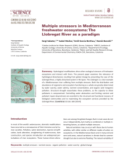 Multiple stressors in Mediterranean freshwater ecosystems: The