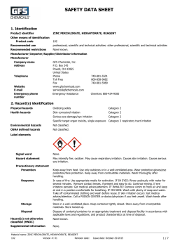 MSDS - GFS Chemicals