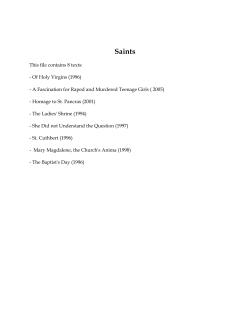 Saints - St. John The Evangelist (Montreal