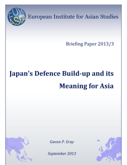 Japan`s Defence Build-up and its Meaning for Asia