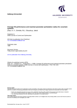 Average H2 performance and maximal parameter pertubation radius