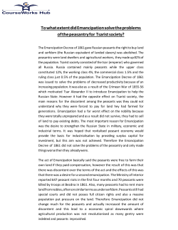 To what extent did Emancipation solve the problems of