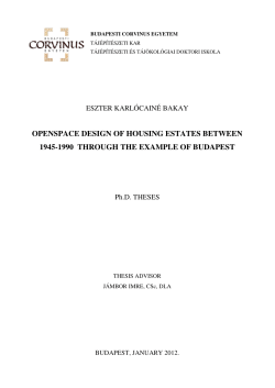 openspace design of housing estates between 1945