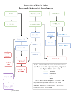 the Major Course Flow Chart
