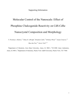 Effect of Phosphine Chalcogenide Reactivity on CdS