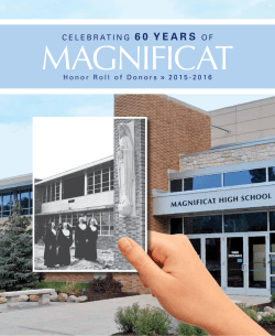 2015-2016 - Magnificat High School