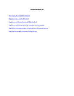 STRUCTURES WEBSITES: http://www.pbs.org/wgbh/buildingbig