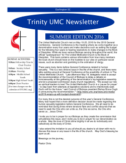 Summer - Trinity United Methodist Church