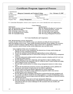 EMC Certificate Pilot - Bluegrass Community and Technical College