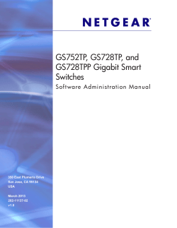 GS752TP, GS728TP, and GS728TPP Gigabit Smart