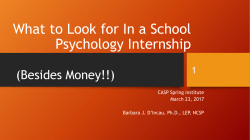 Handout #1 - California Association of School Psychologists
