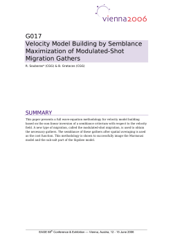 Velocity Model Building by Semblance Maximization of