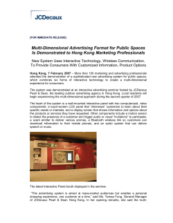Multi-Dimensional Advertising Format for Public Spaces Is