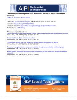 Finding destructive interference features in molecular transport