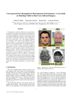 Cross-spectral Face Recognition in Heterogeneous Environments: A