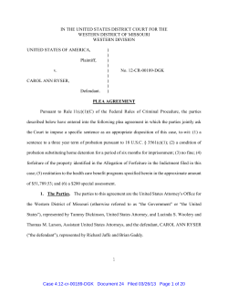 Plea agreement